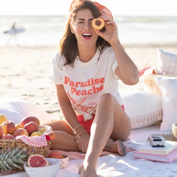 Paradise Peaches tee #Jillian Harris Jacksonrowe - Picture 1 of 13